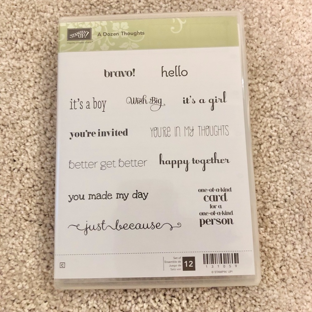 STAMPIN UP! A Dozen Thoughts Stamp Set